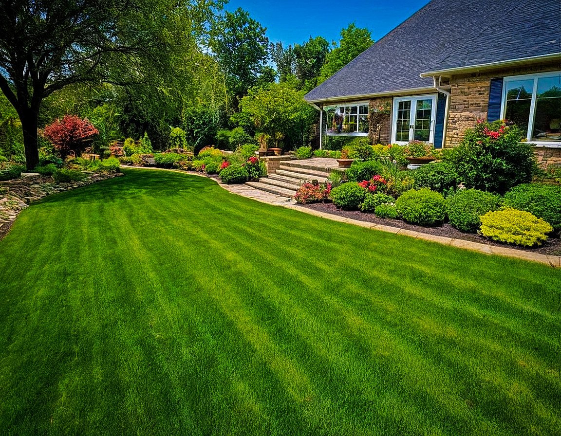 Lawn care project in Warsaw Indiana by All IN Property Maintenance